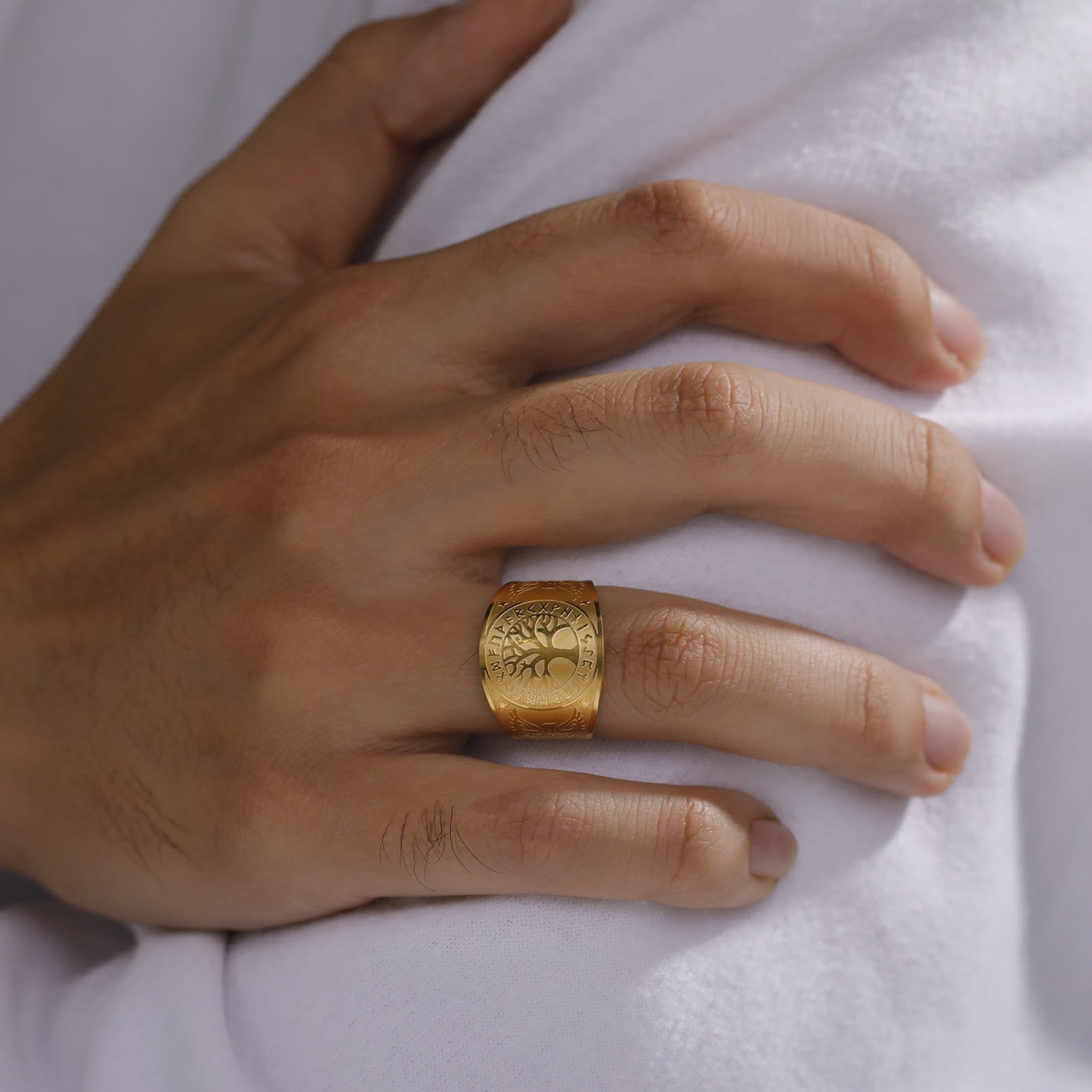 Anillo Árbol de la Vida con Ave Guardiana