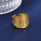 Anillo Árbol de la Vida con Ave Guardiana