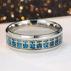 Anillo Religioso Brillante de Cruz de Jesús