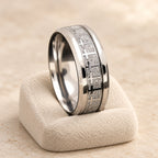 Shinny Jesus Cross Ring Religious Band Jewelry