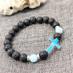 Pulsera de Cruz que Brilla en la Oscuridad