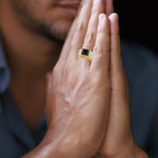 Anillo de Cruz Bañado en Dos Tonos - Para Dios Todo es Posible