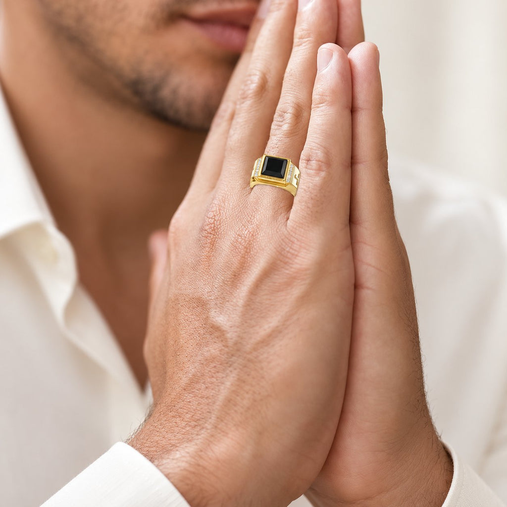 Faith Two Tone Plated Cross Ring-With God All Things Are Possible