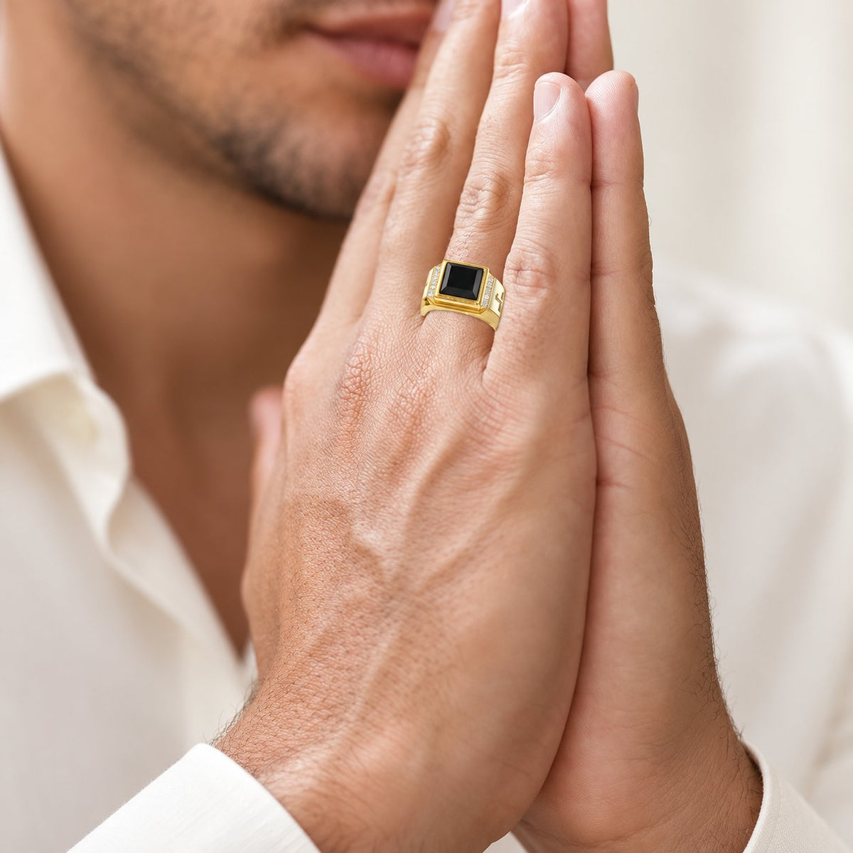 Faith Two Tone Plated Cross Ring-With God All Things Are Possible
