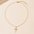 Collar Cristiano de Fe con Cruz Crucifijo de Jesús