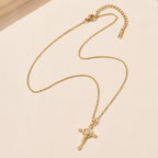 Collar Cristiano de Fe con Cruz Crucifijo de Jesús