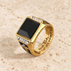 Faith Two Tone Plated Cross Ring-With God All Things Are Possible