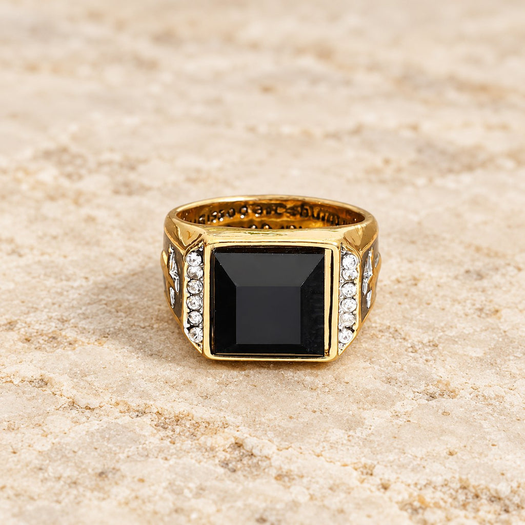 Faith Two Tone Plated Cross Ring-With God All Things Are Possible