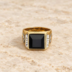 Faith Two Tone Plated Cross Ring-With God All Things Are Possible