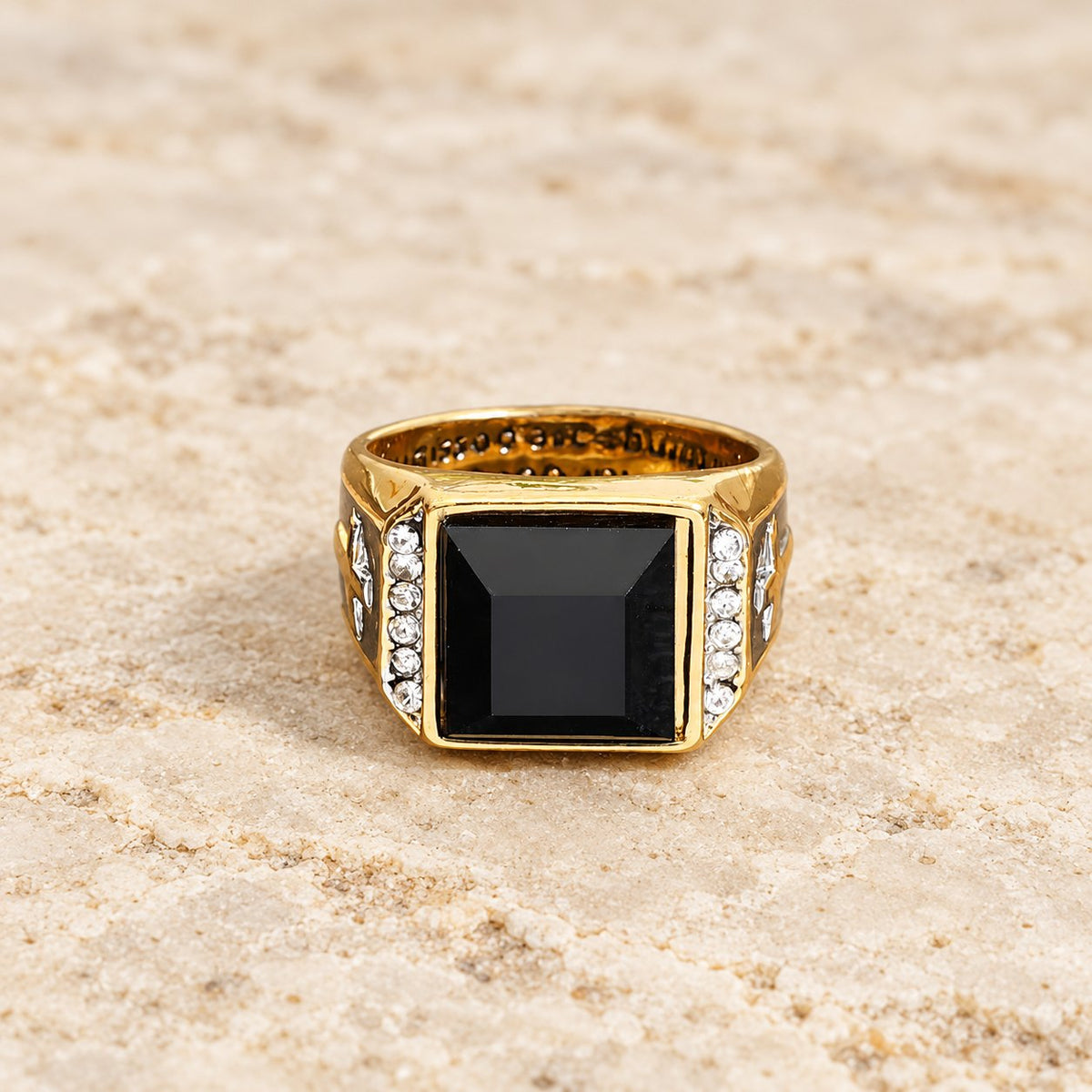 Faith Two Tone Plated Cross Ring-With God All Things Are Possible