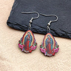 Aretes Coloridos de la Virgen de Guadalupe VIP