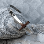 Brazalete Religioso de Plata con Cruz