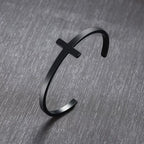 Brazalete Religioso de Plata con Cruz