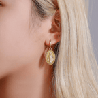 Aretes Religiosos de Medalla Milagrosa de la Virgen