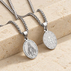Miraculous Mary Pendant Religion Necklace