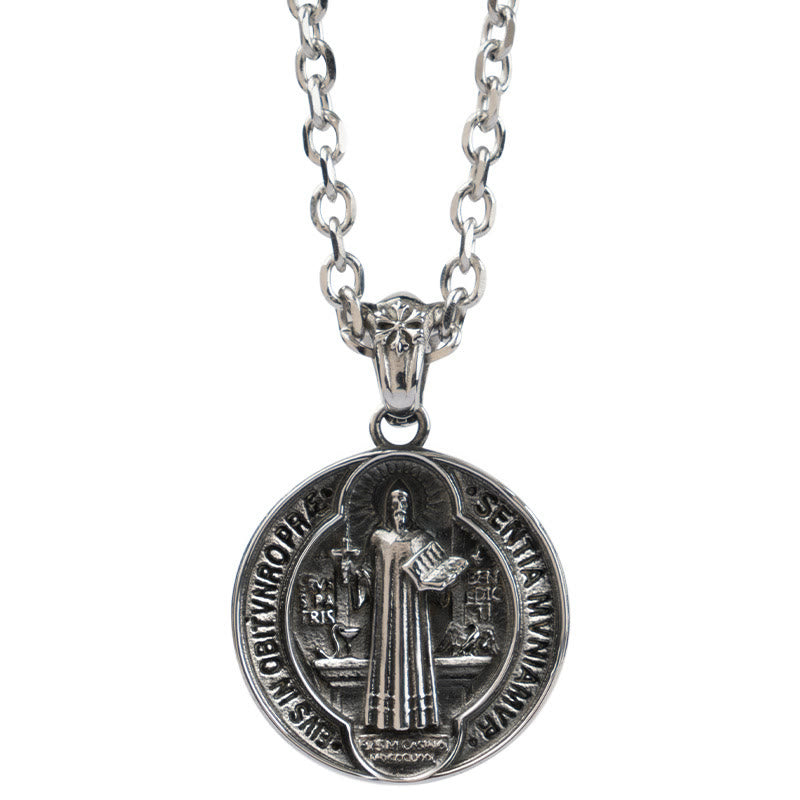 Collar de Aleación de Bendición del Hogar de San Benito