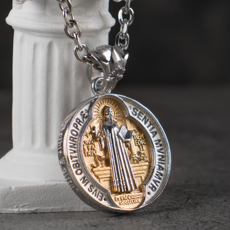 Collar de Aleación de Bendición del Hogar de San Benito
