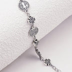 Pulsera de Protección con Medalla y Cruz de San Benito