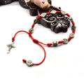Pulsera Amuleto de Hilo Rojo Anudado con San Benito