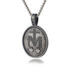 Collar con Dije de Medallón de la Virgen María Milagrosa