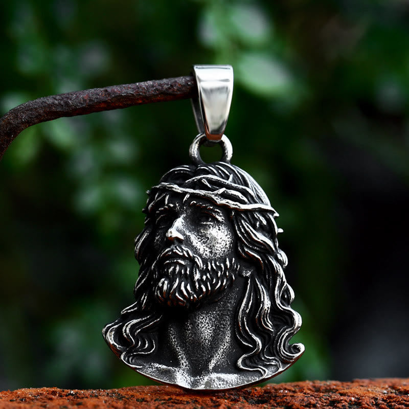 Collar con Dije Artesanal Corona de Espinas de Jesús Estilo Clásico