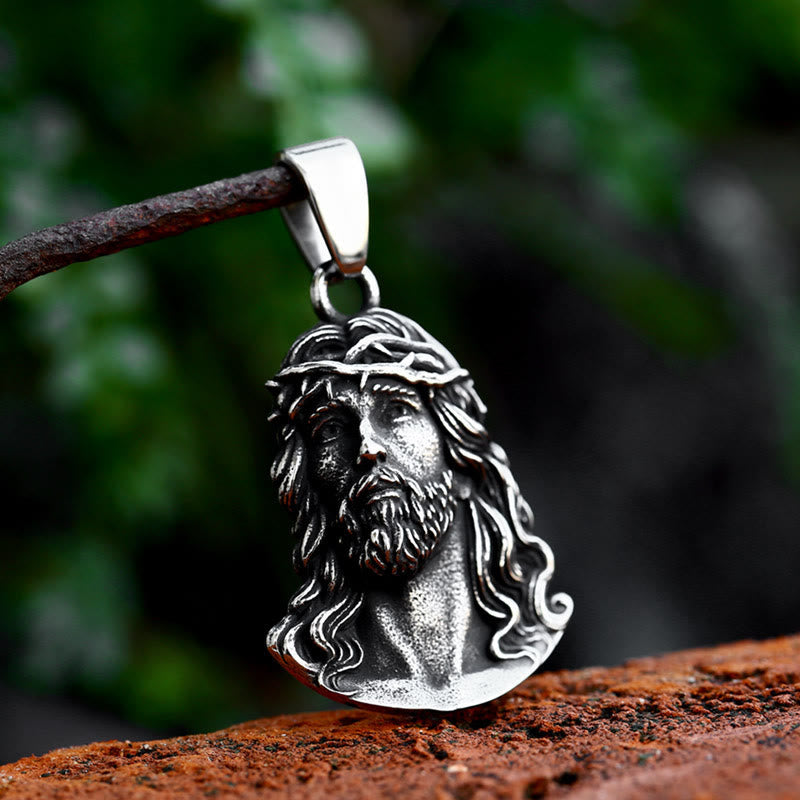 Collar con Dije Artesanal Corona de Espinas de Jesús Estilo Clásico