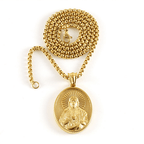 Collar con 11 Dijes de Bendición de Íconos Clásicos Estilo Retro