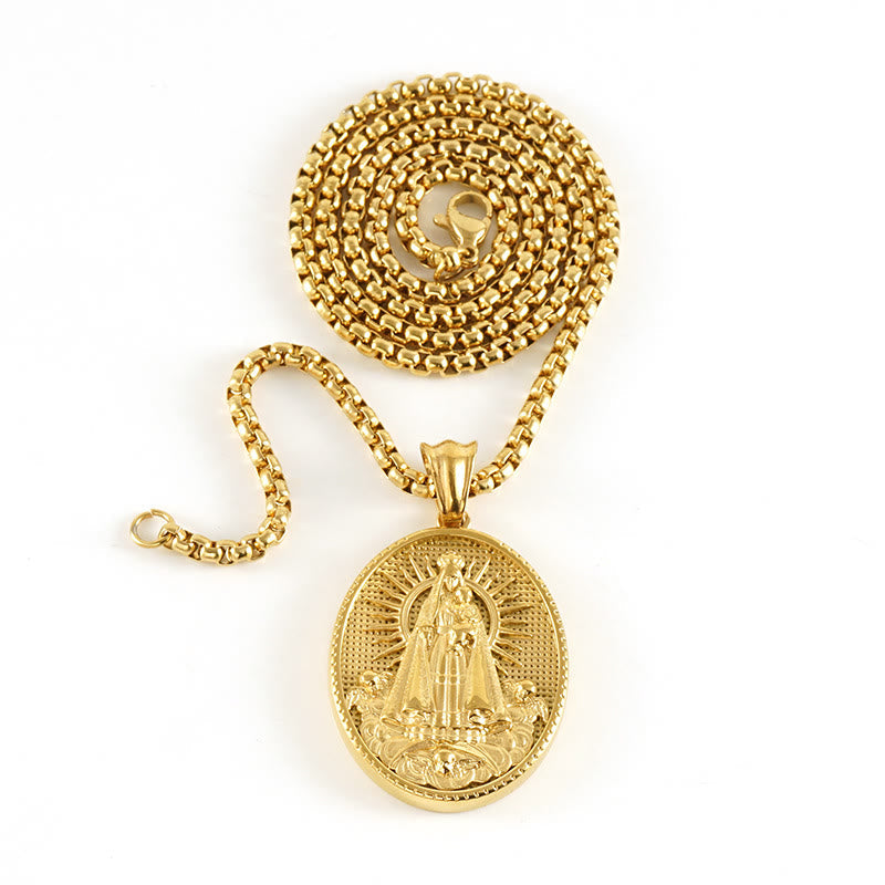 Collar con 11 Dijes de Bendición de Íconos Clásicos Estilo Retro