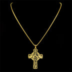 Collar de Cruz con Halo Eucarístico y Vid Multielemento