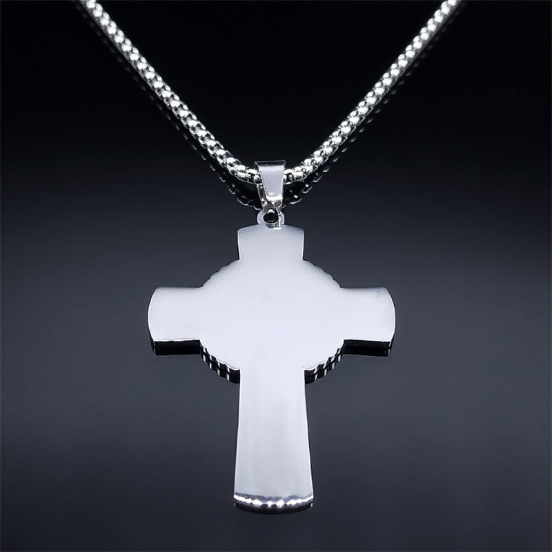 Collar de Cruz con Halo Eucarístico y Vid Multielemento