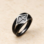 Retro Style Vintage Cross Titanium Steel Ring