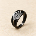 Retro Style Vintage Cross Titanium Steel Ring