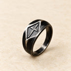 Retro Style Vintage Cross Titanium Steel Ring