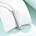 Collar con Dije de Versículo Bíblico de Fuerza e Inspiración Estilo Minimalista (8 versículos)