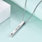 Collar con Dije de Versículo Bíblico de Fuerza e Inspiración Estilo Minimalista (8 versículos)