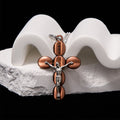 Collar Religioso con Dije Amuleto Crucifijo Protector Estilo Sencillo