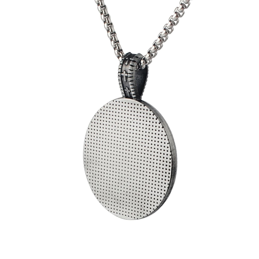 Collar con Dije "San Cristóbal Protégenos" Estilo Clásico