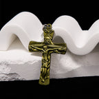 Collar con Dije de la Cruz de la Trinidad, Padre, Hijo y Espíritu Santo Estilo Clásico