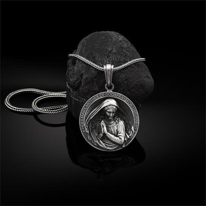 Collar "Santa María Madre de Dios Ruega por Nosotros Pecadores" Estilo Clásico