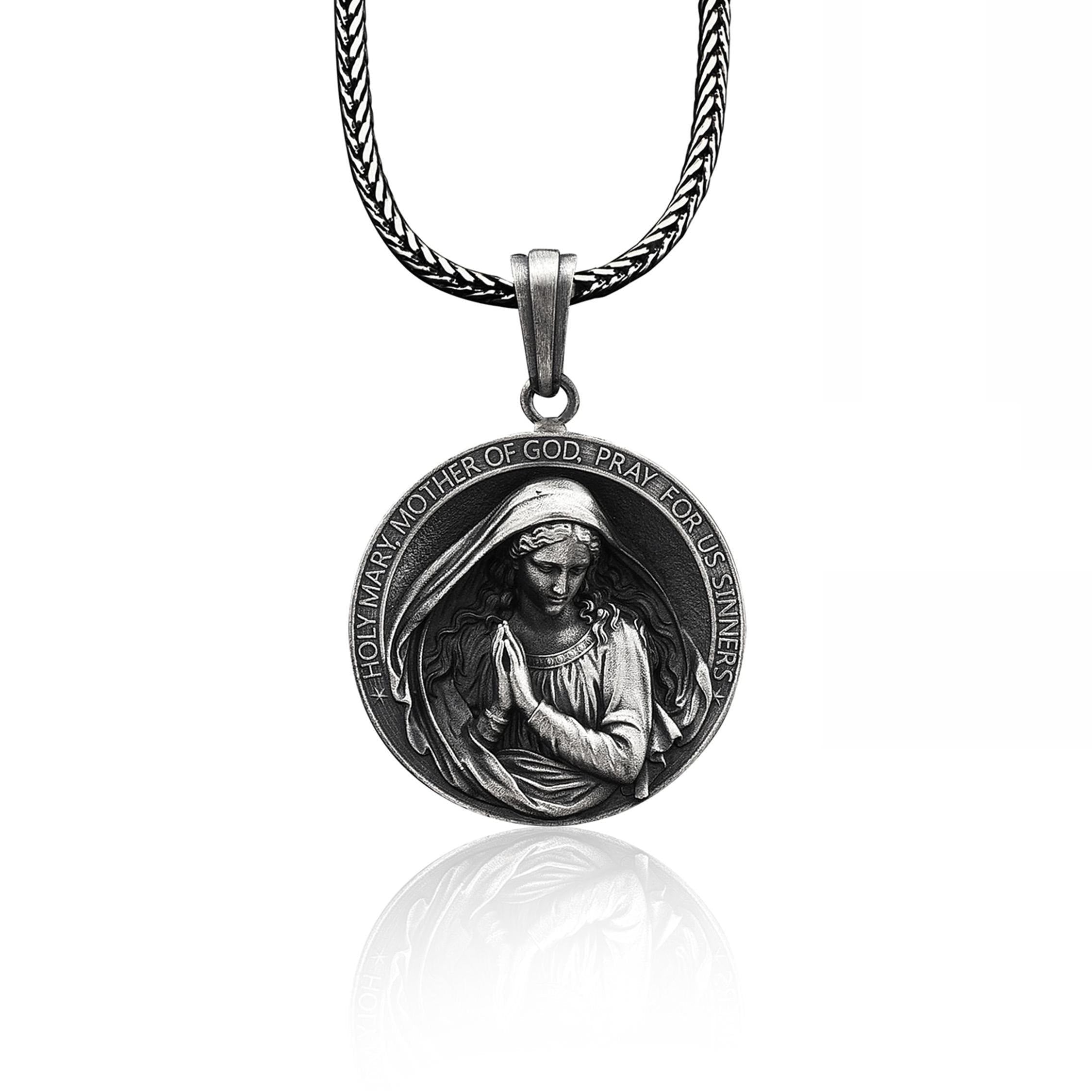 Collar "Santa María Madre de Dios Ruega por Nosotros Pecadores" Estilo Clásico