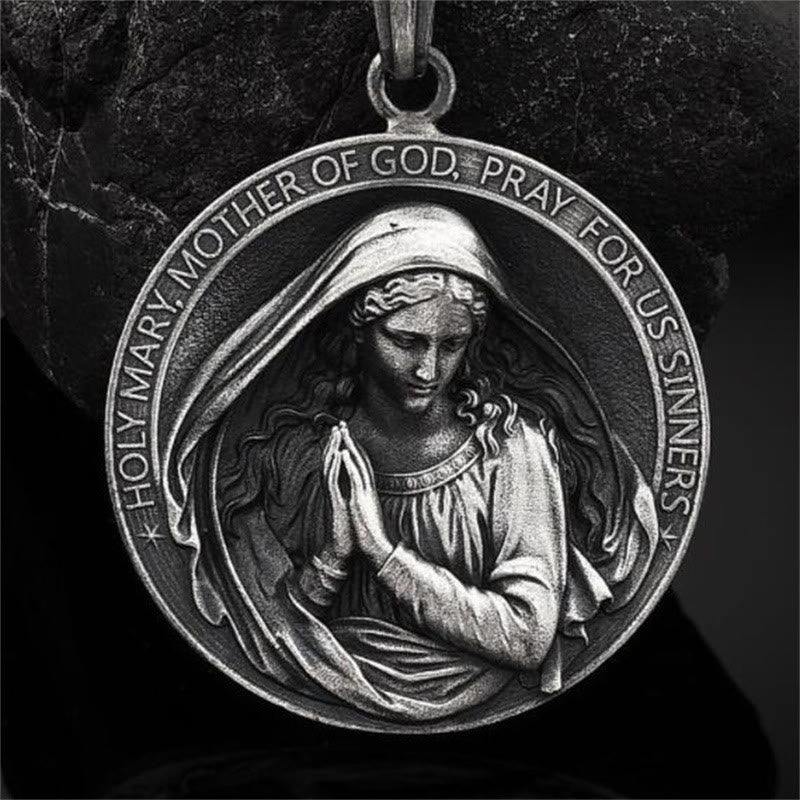 Collar "Santa María Madre de Dios Ruega por Nosotros Pecadores" Estilo Clásico