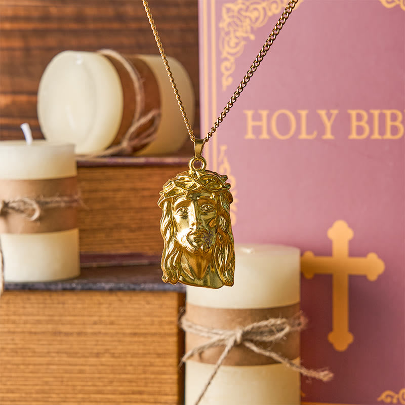 Collar con Dije Bendecido Corona de Espinas de Jesús Estilo Realista