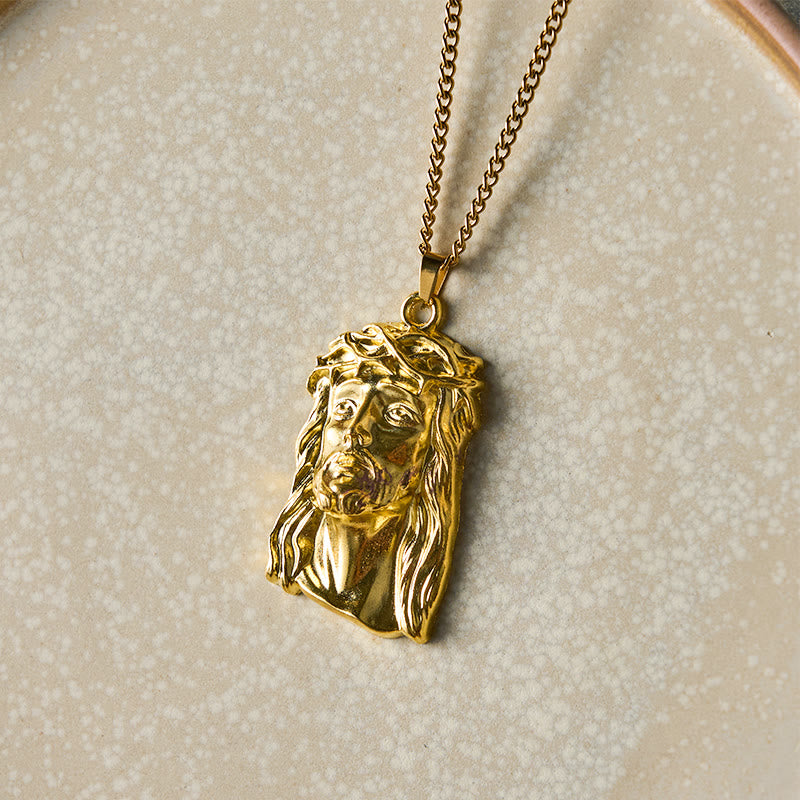 Collar con Dije Bendecido Corona de Espinas de Jesús Estilo Realista