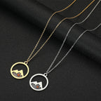 Collar con Dije de Fe Semilla de Mostaza y Montaña Estilo Moderno