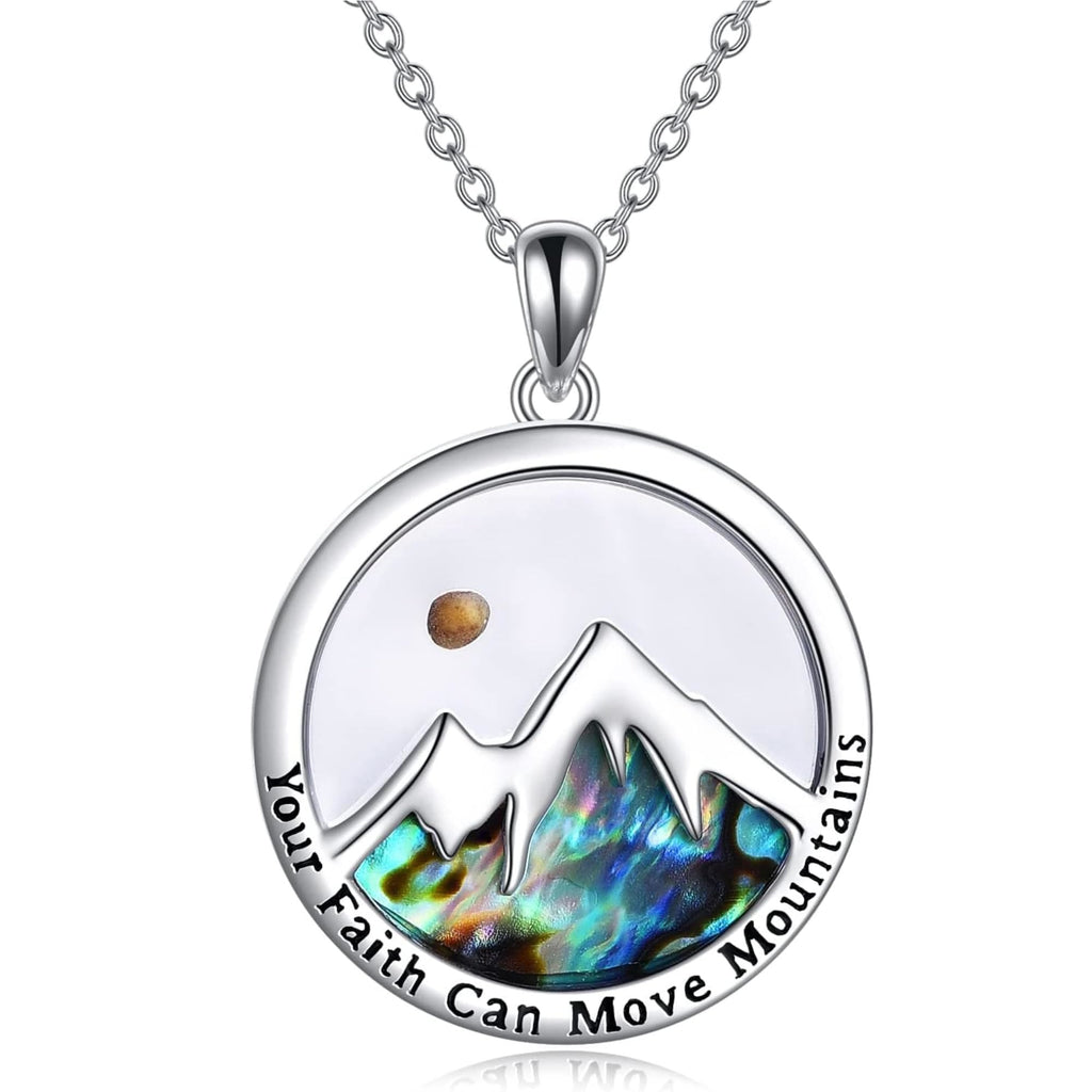 Collar con Dije Semilla de Mostaza "La Fe Mueve Montañas" Estilo Clásico