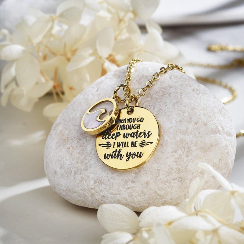 Collar con Dije Semilla de Mostaza "Estaré Contigo" Estilo Clásico