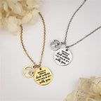 Collar con Dije Semilla de Mostaza "Estaré Contigo" Estilo Clásico