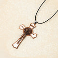 Collar con Dije de Protección Divina Crucifijo Multicolor Estilo Clásico (6 colores)