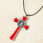 Collar con Dije de Protección Divina Crucifijo Multicolor Estilo Clásico (6 colores)