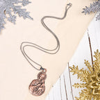 Collar con Dije Símbolo de Fe de la Virgen y el Niño Estilo Clásico